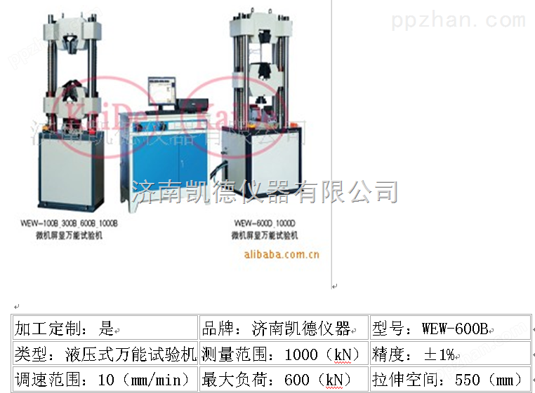 WEW-600B微机屏显式液压*试验机